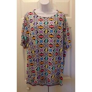 LulaRoe Disney's  Minnie Mouse Sleep Shirt/Dress XL Multi Color All-over Print